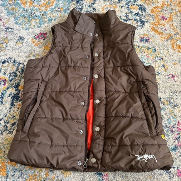 Burton Jackets & Blazers - Burton women’s Rancher Puffy Vest Brown medium ski snowboard